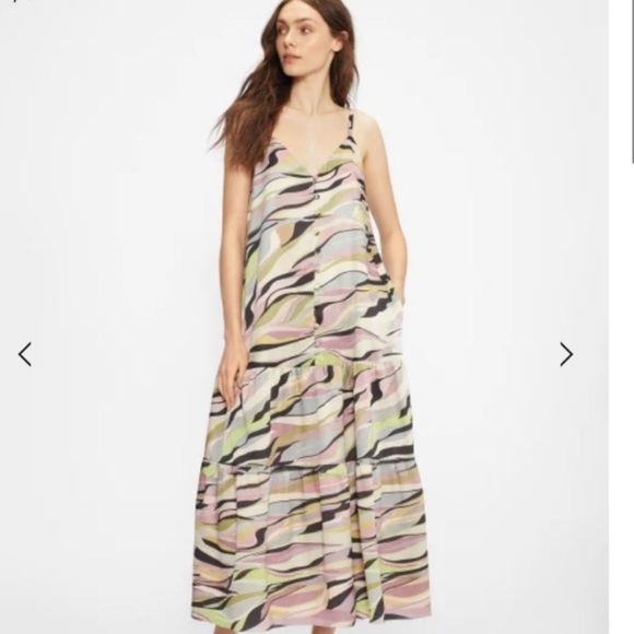 Ted Baker warren spaghetti strap printed dress - Picture 1 of 9